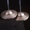 Sinos de Bronze Artesanais Nepaleses Premium, Instrumento de Despertar para Terapia Sonora de Meditação Yoga, Sino Ritualístico, Prato