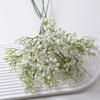 Gipsofila Simulada Tacto Pegamento Suave Gipsofila de 3 Puntas Flor Simulada Decoración de Boda Flor Artificial de Plástico de Mano
