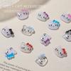Lindo gato hellokitty joyería para uñas decoración de uñas resina taladro uña diy accesorios para uñas para usar al por mayor
