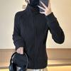 Chamarra Sudadera de Forro Polar Ajustada con Cuello Alto para Mujer, Nueva para Otoño e Invierno 2026, Top de Yoga