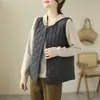 Chaleco ligero de algodón para mujer otoño/invierno 2026, chaleco acolchado de algodón, adecuado para usar en capas o como prenda exterior para abrigarse