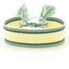 Pulsera nueva tejida a mano Correa de muñeca simple europea y americana Estilo bohemio Cinta de pareja en blanco Cuerda de mano DIY
