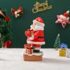 Adornos de resina para regalos de Papá Noel, escena de ambiente festivo navideño, decoración, manualidades, adornos navideños para el hogar