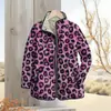 2025 Sitio Independiente TEMU Moda Femenina Abrigo de Algodón Acolchado Serie Estampado de Leopardo Estampado Digital Botón Abrigo de Algodón para Mujer