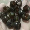 Patrón de Jade Imitación Gradiente Dos Tonos Coloridos Irregulares Agujero Grande Cuentas Material Ovaladas Plástico Acrílico Cuentas