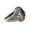 Anillo de plata 925 chapado en oro Rong yuomei con circonita verde artesanal Diamante para hombre anillo de plata gema de Amazon anillo vintage