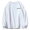 Sudadera de Otoño 2025 de Cuello Redondo para Hombre y Mujer, Estilo Holgado e Informal, Top Versátil de Manga Larga Estampado Estilo Hong Kong de Moda