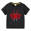 Nueva Camiseta de Verano de Algodón Estilo Coreano para Niños Manga Corta Chad Wild Clay Bebé Manga Corta Camiseta Fina Top