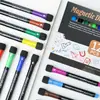 Marcador para Pizarra Magnético Estudiante Niños Tablero de Dibujo Bolígrafo Entrenamiento Bolígrafo Multifuncional 12 Colores Base Agua Tinta Aceite Borrable Mayoreo
