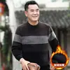 Ropa de Papá con Forro de Polar Invierno Suéter para Hombres de Mediana Edad y Mayores Ropa Cálida para Abuelo Top Grueso de Chenilla para Hombre