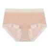Ropa interior de seda de hielo para mujer, verano, delgada, de talle medio, modal, para niñas, transpirable, de secado rápido, sin costuras, shorts de cadera para niña, cabeza