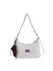 2026 Nueva Bolsa de Hombro con Cadena de Rejilla de Diamantes para Mujer Bolso de Hombro Retro Pequeño Estilo Chanel Piel Suave Versátil para Viajes Diarios Bolso Cruzado