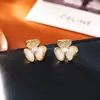 Pendientes de Flor de Nácar Natural del Fabricante Original, de Alta Gama, Modernos, Exquisitos y Compactos, Joyería Femenina Delicada Tridimensional