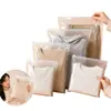 Bolsa con cierre minimalista de alta transparencia sin polvo, funda antipolvo para ropa estilo ins, bolsa de repuesto con marca de diseñador independiente visualizada