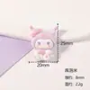 Parches de resina de animales de dibujos animados pegamento de crema DIY funda de teléfono pasador zapato de madera para clogs accesorios de decoración hechos a mano