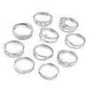 Anillo de Acero Inoxidable Que No Se Desvanece, Diseño Único, Estilo Coreano Simple, Anillo Abierto para Dedo Índice, Joyería de Acero de Titanio