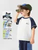 Camiseta de Manga Corta de Algodón Puro para Niños Europeos Verano Media Manga 2026 Nuevo Estilo Ropa para Niños Ropa para Bebés Ropa de Verano para Niños