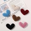 Parche de amor con forma de corazón de melocotón de doble cara de alta calidad de estilo coreano, tocado DIY, accesorios para el cabello, pinza para el cabello, material femenino al por mayor