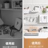 Tablero Perforado Extra Grande Estante de Almacenamiento sin Taladro Accesorios Pared de Cocina Tablero Colgante sin Clavos Solución de Almacenamiento para Pared de Baño