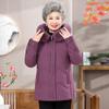 Abrigos Cálidos de Otoño e Invierno para Mujeres de Mediana Edad y Mayores, Chaquetas de Plumas de Pato Blancas para Madres, Cárdigans de Invierno para Abuelas, Holgados de Longitud Media