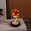Amazon Hot Sale Rosa Eterna Luzes Única Sabonete Bouquet Dia dos Namorados Presente Led Luzes Desktop Ornamentos