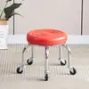 Taburete de Belleza con Ruedas para Uso Doméstico, Taburete Bajo para Manicura y Pedicura, Taburete Giratorio con Ruedas para Limpiar, Banco Pequeño para Niños, Taburete de Aprendizaje para Niños Pequeños