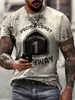 Verano 2023 nuevo venta directa de fábrica transfronteriza impresión digital 3D para hombre logo de coche camiseta de secado rápido para motocicleta de carreras