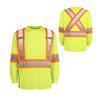 Fabricante Meianming ropa protectora de tela de secado rápido para hombre camiseta de manga larga construcción seguridad reflectante ropa de seguridad para conducir