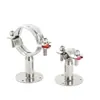 Soporte para Tubo con Base, Tubo Redondo de Acero Inoxidable 304, Abrazadera Fija para Tubo con Soporte de Chasis, Tubo para Cableado Eléctrico