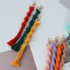 Lanyard Llavero Cuerda de Algodón Colorida Bolso Tejido a Mano Colgante Colorido Lindo Decoración Estilo Bohemio