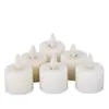 Luz de vela electrónica LED columpio vela electrónica pequeña cera de té control remoto llama de simulación iglesia Navidad Halloween cera
