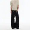 Comércio Transfronteiriço 2026 Primavera Novo Estilo Alto Vintage Cintura Alta Fluido Dança de Rua Jeans Preto de Perna Larga para Homens