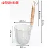 04 colador de acero inoxidable para fideos, olla caliente picante, uso comercial, colador para fideos calientes secos