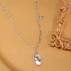 Moda Europea y Americana Diamantes Incrustados Ovalado Marca Hip-hop Collar para Mujer Todo Fósforo ins Nicho Sentido del Diseño Agrietado Redondo Marca Cadena de Suéter