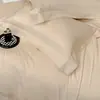 Conjunto de Quatro Peças Modelo Novo 2026, Conjunto de Quatro Peças Estilo Luxo Leve, Conjunto de Quatro Peças de Algodão de Fibra Longa de Xinjiang Acetinado, Confortável para Quarto de Dormitório