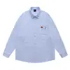 Camisa de Flanela Xadrez de Manga Longa Bordada com Filhote de Dachshund Fofo Dopamina Estilo Retro Hong Kong Outono Casal