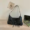 Moda Estilo Coreano Bolsa de Axila Grande Capacidade Feminina 2026 Verão Nova Bolsa de Mão Chique Bolsa de Ombro Único Transversal