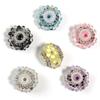 Flor de Cinco Pétalas com Diamantes Pesados Contas do Nepal Corrente de Strass Bolas Furadas Corrente para Celular DIY Acessórios de Joias com Contas