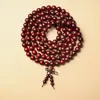 Atacado Sandália de Sangue Sândalo Africano Folha Pequena Sândalo Vermelho Contas Budistas, Vários Estilos e Especificações, Pulseiras Estilo Étnico, Contas de Rosário