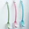 Set de escobilla para inodoro sin rincones muertos para uso doméstico, escobilla para baño con base para limpiar inodoros y mingitorios