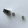 Porta Credencial de Identificación, Herrajes de Plástico, Papelería, Portacredencial de Empleado de Metal de Agujero Único/Doble, Accesorios para Credencial de Permiso de Trabajo