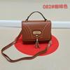 Bolsa feminina portátil texturizada transfronteiriça Bolsa de ombro feminina simples para todos os jogos Bolsa feminina da moda Bolsa transversal Bolsa quadrada pequena