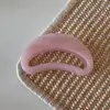 Pinza para el pelo de gel rosa con destellos, color sólido, pinza de tiburón para el pelo, accesorios para el pelo, estilo nuevo, elegante, versátil