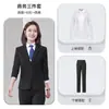Nueva Chaqueta de Traje Negra para Hombre de Primavera y Verano, Top de Manga Larga Ajustado, Traje para Hombre y Mujer, Ropa de Trabajo Profesional