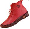 Amazon Flats Export Botines Cortos Transfronterizos para Mujer 2024 Otoño Nuevo Casual Moda Tubo Corto Suela Blanda Botas de Cuero de Superficie Suave