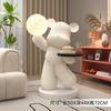 Adornos de piso para sala de estar, de lujo, con forma de oso violento, ligeros, para porche, decoración del hogar, tienda, sala de exposición, escultura de muñeca con un sentido de alto nivel.