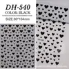 Pegatina Adhesiva para Uñas Transfronteriza Color Pequeño Amor Forma de Estrella Hueco Bronceado Plata Calcomanía de Decoración para Uñas