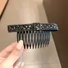 Pente de Cabelo com Strass Preto para Mulheres, Ferramenta de Penteado de Alta Qualidade, Novo Acessório de Cabelo Versátil para a Parte de Trás da Cabeça