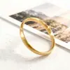 Novo Preço Especial de Fábrica Titânio Aço Inoxidável Zircônia Incrustada Alta Qualidade Cor Pulseira Moda Feminina Formato C Tendência Pulseira de Casal