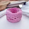 Fio de Palha de Ráfia de Papel Grama Japonesa, Fio para Chapéu de Palha de Ráfia de Verão, Fio para Chapéu e Bolsa de Crochê